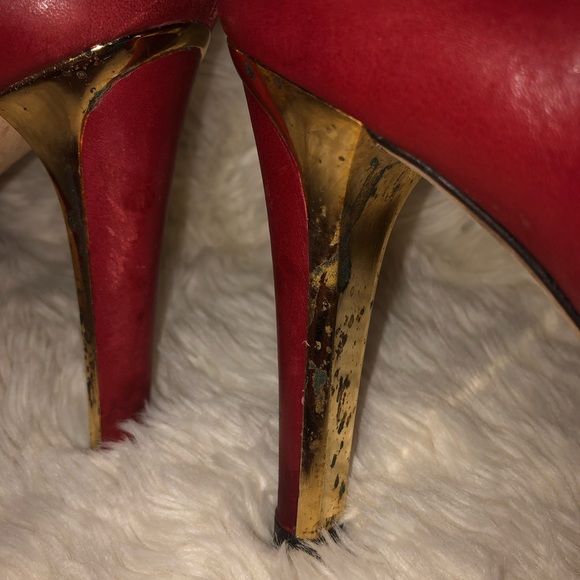 Jimmy Choo Red Boots - Picture 6 of 8